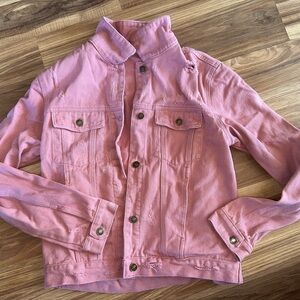 Amazon Essentials Light Pink Jean Jacket
